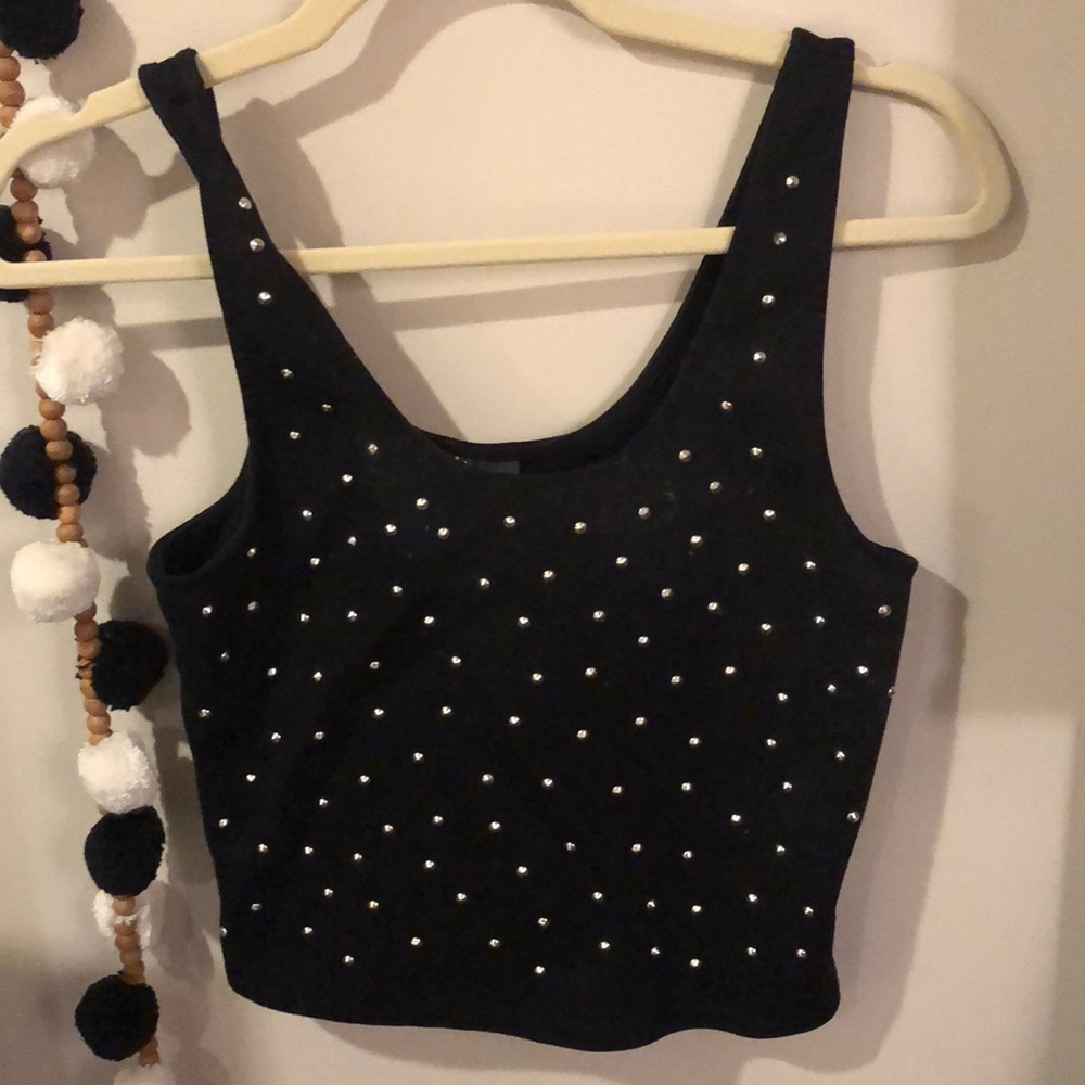 Sparkle & Fade crop top